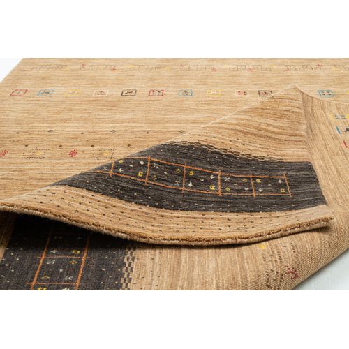 Tapis Gabbeh Lori Dream Gold 190x290 Cm - Marron