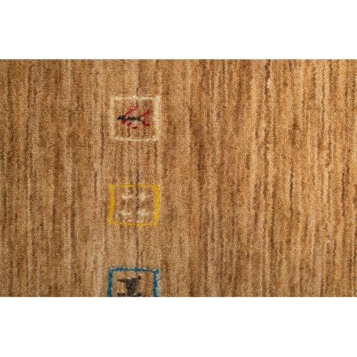 Tapis Gabbeh Lori Dream Gold 250x300 Cm - Marron