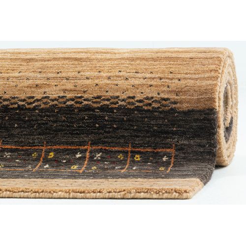 Tapis Gabbeh Lori Dream Gold 250x300 Cm - Marron