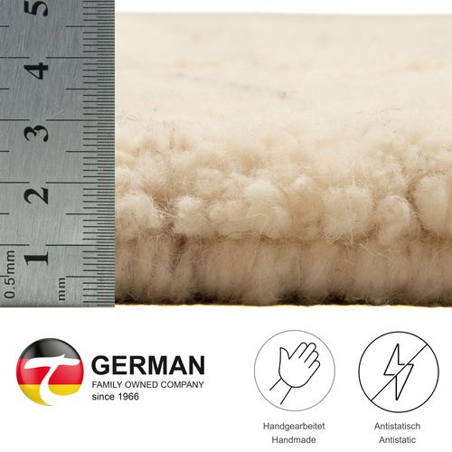 Tapis Berbère Original En Laine Hadj 250x350 Cm - Beige