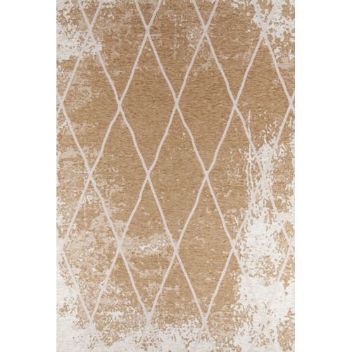 Tapis Graphique Et Brillant Fine Lines 50x80 Cm - Doré