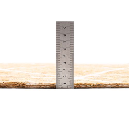 Tapis Graphique Et Brillant Fine Lines 155x230 Cm - Doré