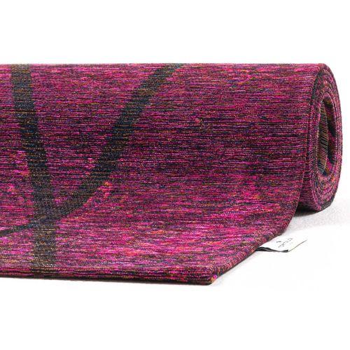 Tapis Graphique Et Brillant Fine Lines 80x150 Cm - Lilas