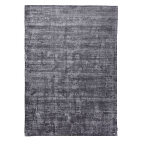 Tapis En Viscose Tissé Main Aspect Vieilli - Shine 160x230 Cm - Anthracite