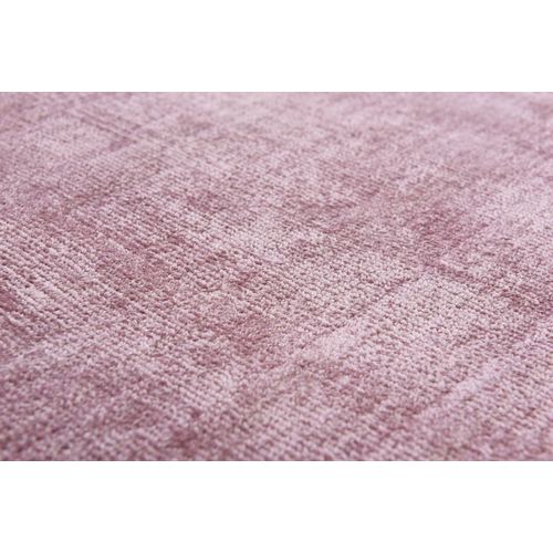 Tapis En Viscose Tissé Main Aspect Vieilli - Shine 65x135 Cm - Rose