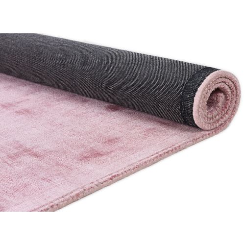 Tapis En Viscose Tissé Main Aspect Vieilli - Shine 65x135 Cm - Rose
