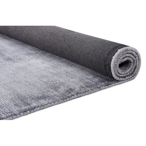 Tapis En Viscose Tissé Main Aspect Vieilli - Shine 140x200 Cm - Anthracite