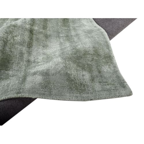 Tapis En Viscose Tissé Main Aspect Vieilli - Shine 65x135 Cm - Vert