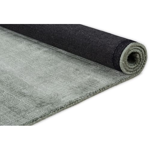 Tapis En Viscose Tissé Main Aspect Vieilli - Shine 65x135 Cm - Vert