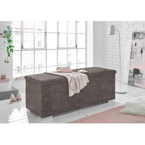 Bout De Lit Avec Coffre De Rangement - Marron