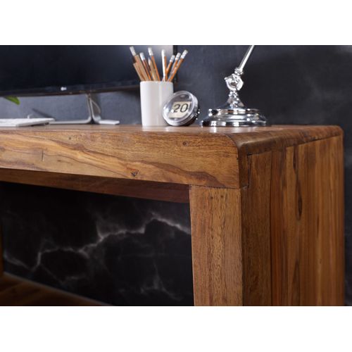 Bureau 160 Cm Table D’ordinateur Bois Massif Sheesham Table De Travail