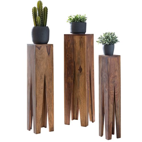 Tables Gigogne Bois Massif Table D'appoint Lot De 3 Table Basse Ensemble Sheesham