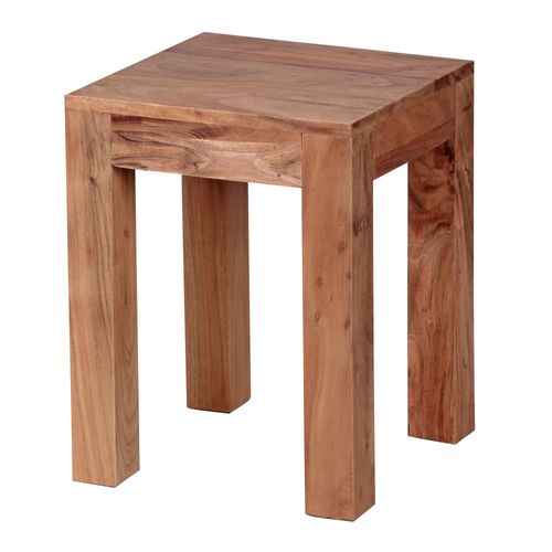 Table D'appoint Bois Massif 35x45x35cm Bout De Canapé Table De Salon