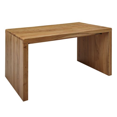 Bureau 160 Cm Table D’ordinateur Bois Massif D'acacia Table De Travail