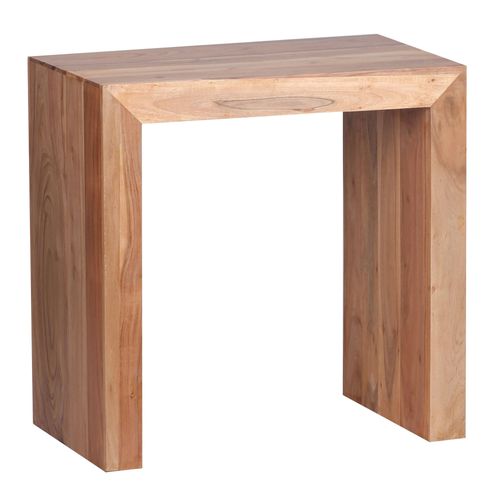 Table D'appoint Bois Massif 60x60x35cm Bout De Canapé Table De Salon