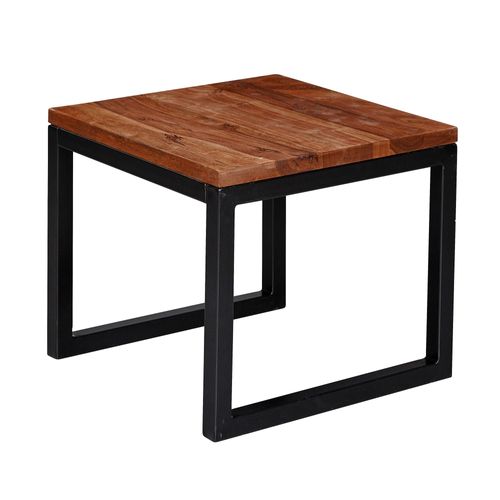 Table D'appoint 45x40x45 Cm Table De Salon En Bois Massif Table De Salon