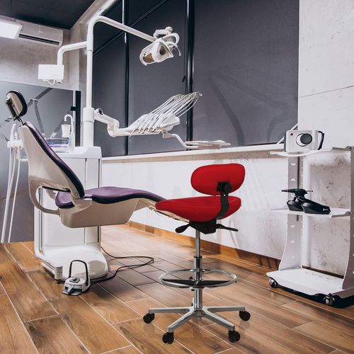 Tabouret De Bureau Work Mf Rouge