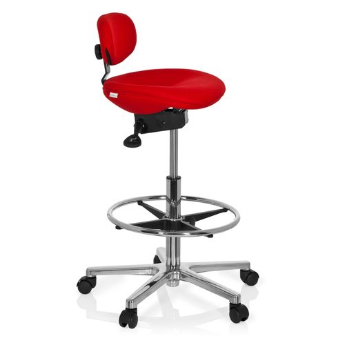 Tabouret De Bureau Work Mf Rouge