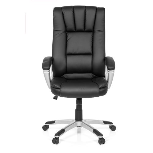 Chaise De Bureau Relax Cl150 Simili Noir Accoudoirs Fournis, Surface Toucher Doux "softpad"