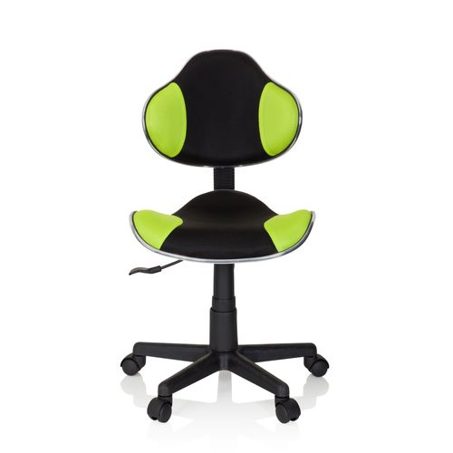 Chaise Pivotante Pour Des Enfants Kiddy Gti-2 Tissu Noir/vert Sans Accoudoirs