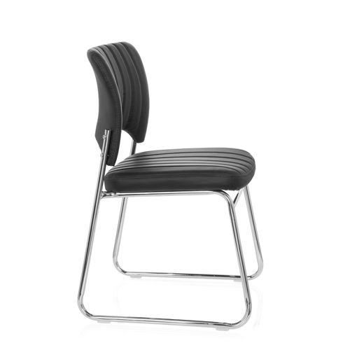 Chaise Caspi V Simili Noir Sans Accoudoirs