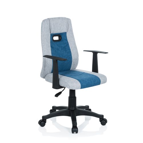 Chaise Pivotante Pour Des Enfants Kiddy Extra Tissu Gris/bleu Accoudoirs Compris