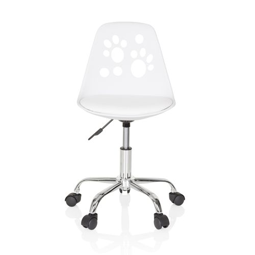 Chaise Pivotante Pour Des Enfants Fancy I Simili Blanc Sans Accoudoirs