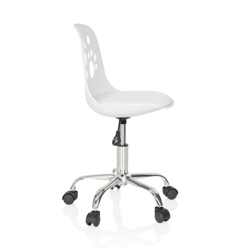 Chaise Pivotante Pour Des Enfants Fancy I Simili Blanc Sans Accoudoirs
