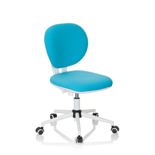 Chaise Pivotante Pour Enfants Kid Vivo Turquoise Tissu Sans Accoudoirs