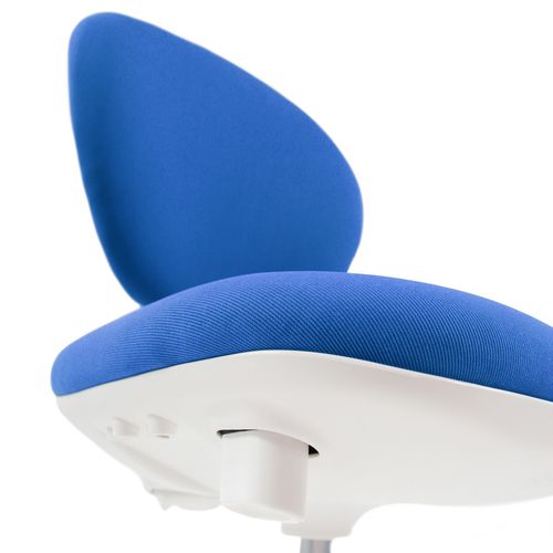 Chaise Pivotante Pour Des Enfants Kid Vivo Tissu Bleu Sans Accoudoirs
