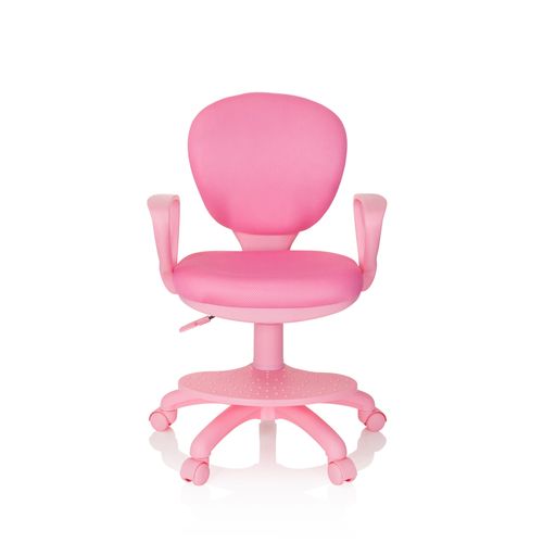 Chaise Pivotante Pour Des Enfants Kid Colour Tissu Rose Accoudoirs Compris