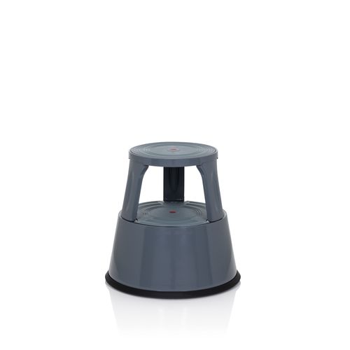 Tabouret Marchepied Tio-m Ii Métal, Plastique Gris Foncé