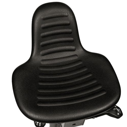 Tabouret Top Work 34 Mousse Rigide Noir Sans Accoudoirs