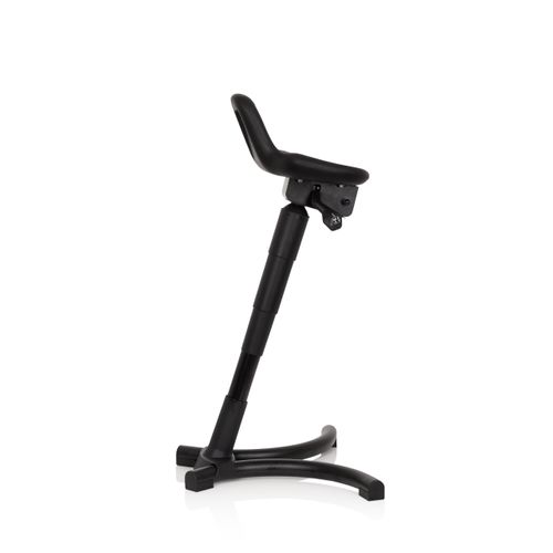 Tabouret Top Work 34 Mousse Rigide Noir Sans Accoudoirs