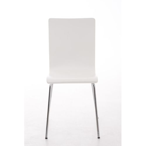 Chaise En Bois Avec Piètement En Métal Pepe Blanc