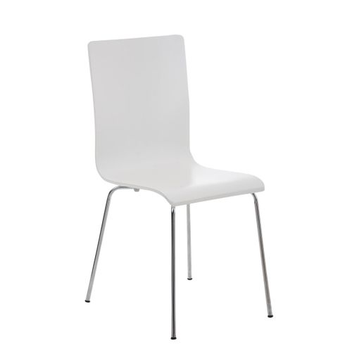 Chaise En Bois Avec Piètement En Métal Pepe Blanc