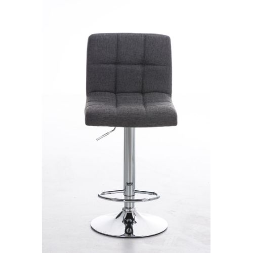 Tabouret De Bar Peru Revêtement Tissu Gris Clair