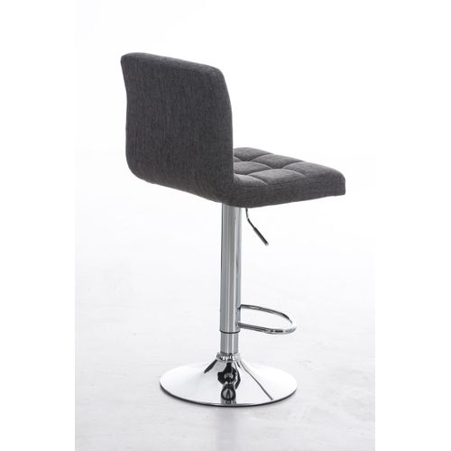 Tabouret De Bar Peru Revêtement Tissu Gris Clair