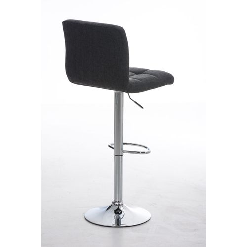 Tabouret De Bar Peru Revêtement Tissu Gris Foncé