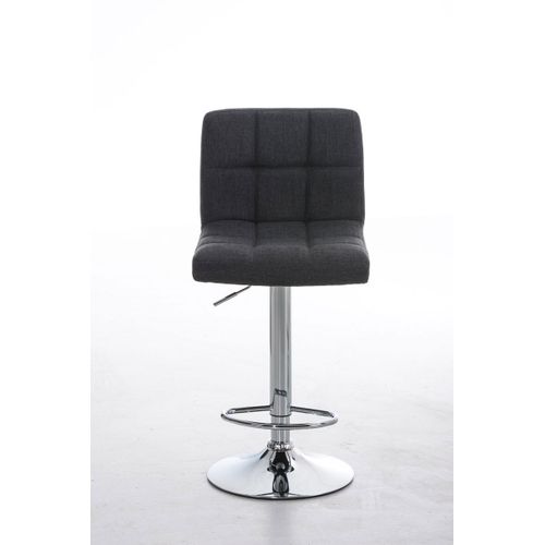 Tabouret De Bar Peru Revêtement Tissu Gris Foncé