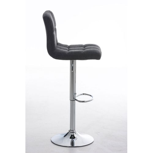 Tabouret De Bar Peru Revêtement Tissu Gris Foncé