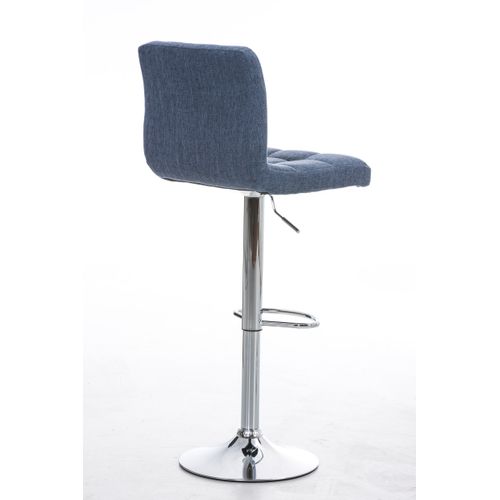 Tabouret De Bar Peru Revêtement Tissu Bleu
