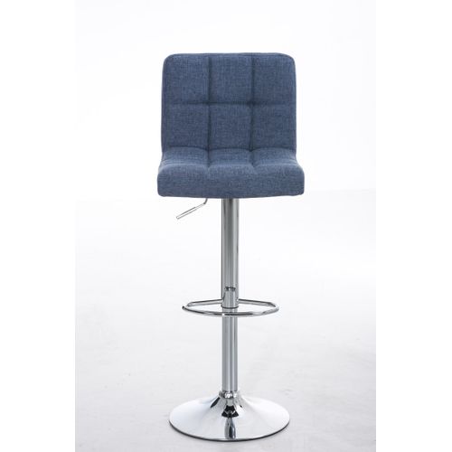 Tabouret De Bar Peru Revêtement Tissu Bleu