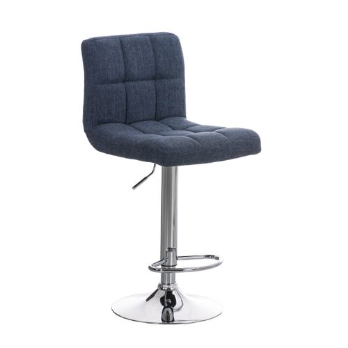 Tabouret De Bar Peru Revêtement Tissu Bleu