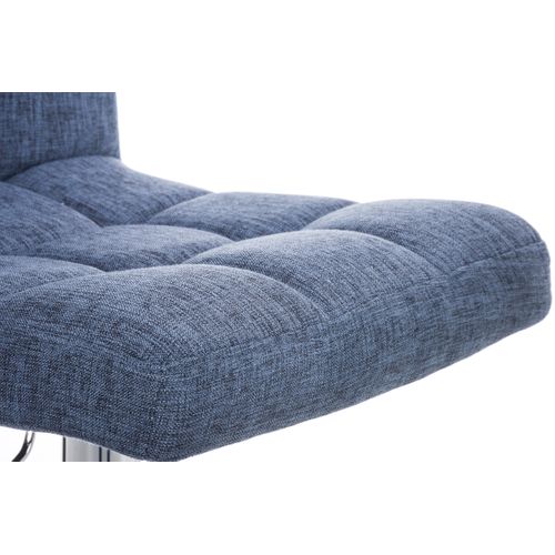 Tabouret De Bar Peru Revêtement Tissu Bleu