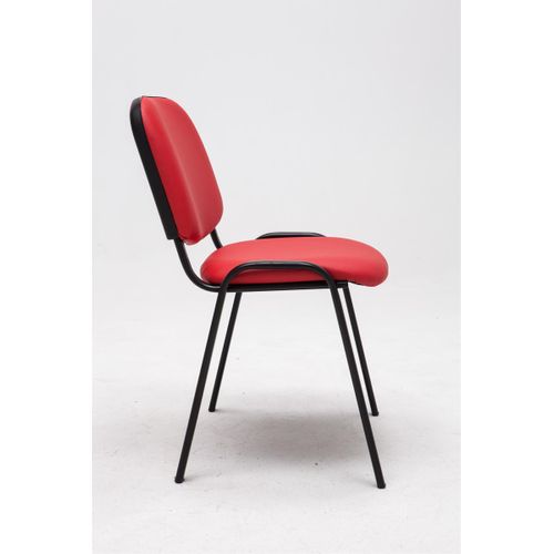 Chaise Visiteur Ken Similicuir Rouge