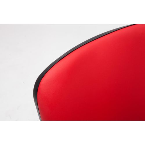 Chaise Visiteur Ken Similicuir Rouge
