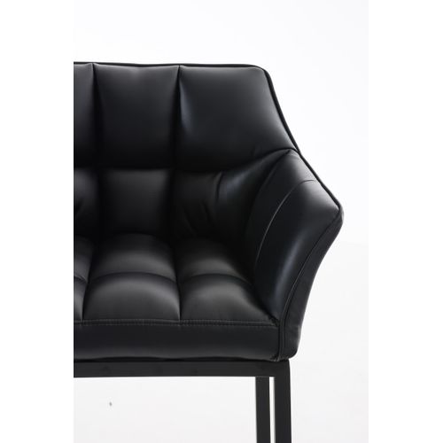 Tabouret De Bar Damaso En Similicuir Noir /noir