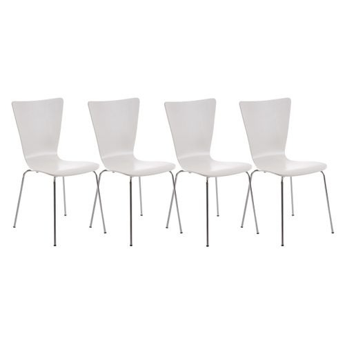 Lot De 4 Chaises Aaron Blanc