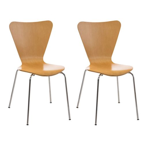 Lot De 2 Chaises Empilables Calisto Nature